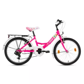Csepel FLORA 20" 6SP 2023 NEONPINK YS796 VIRÁG MINTA