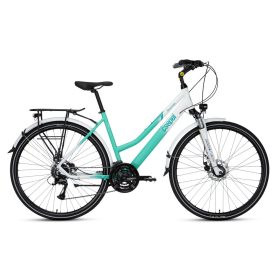   Csepel TRACTION 200 NŐI 28/17 2025 MATT FEHÉR-TÜRKIZ YS701-YS7349