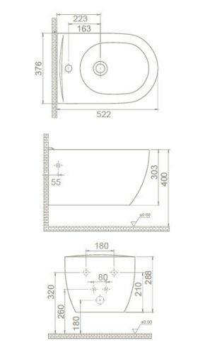 CeraStyle CITY fali BIDÉ