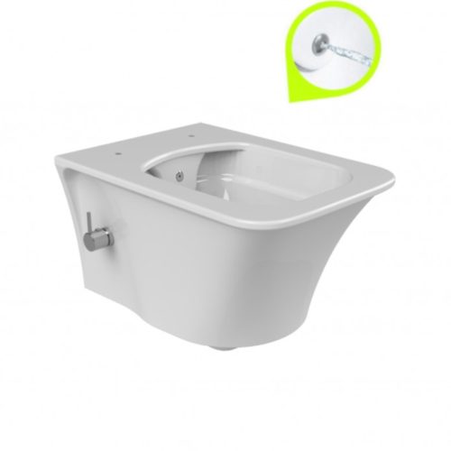 CeraStyle IBIZA fali WC - BEÉPÍTETT bidé funkcióval - rimless - perem nélküli