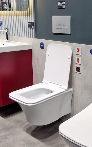 CeraStyle IBIZA fali WC - szögletes - rimless - perem nélküli - 51 cm