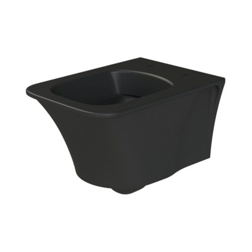 CeraStyle IBIZA fali WC - MATT FEKETE - rimless - perem nélküli