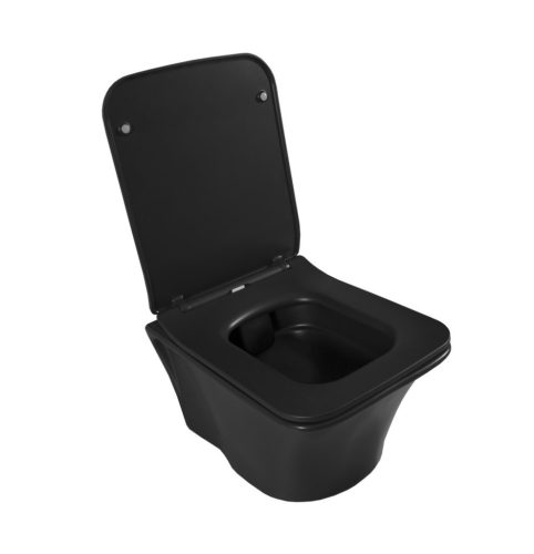 CeraStyle IBIZA fali WC - MATT FEKETE - rimless - perem nélküli