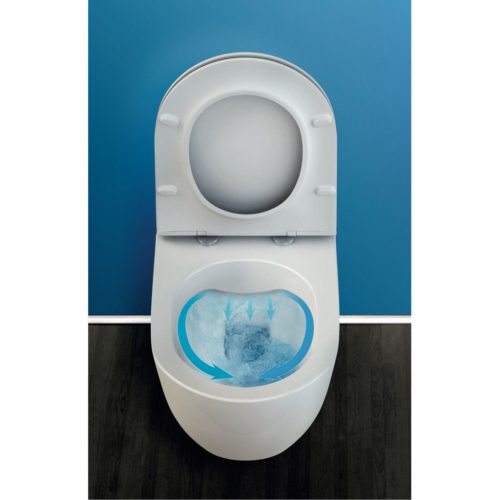 CeraStyle CITY fali WC - BEÉPÍTETT bidé funkcióval - rimless - perem nélküli