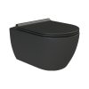 CeraStyle CITY fali WC - MATT FEKETE - rimless - perem nélküli