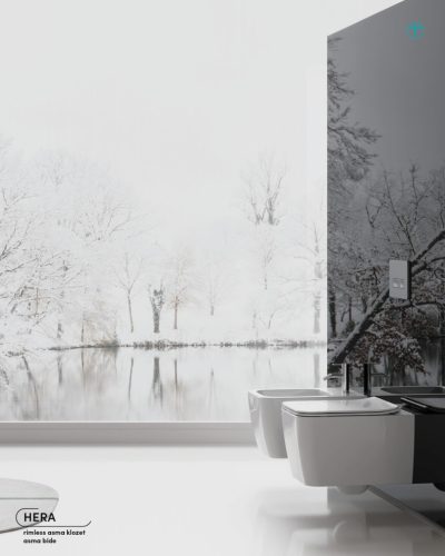 CeraStyle HERA fali WC - rimless - perem nélküli - rejtett szerelésű - 52 cm