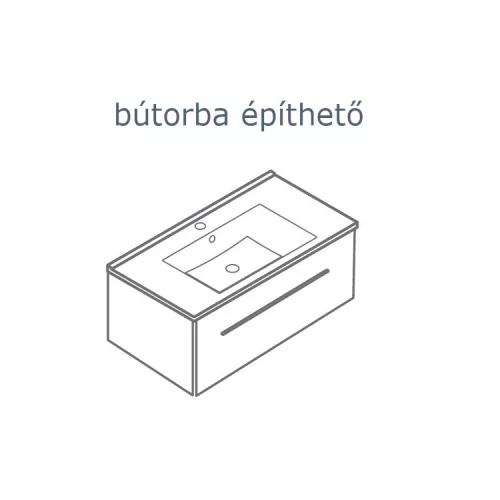 CeraStyle IBIZA - porcelán mosdókagyló - DUPLA - 121 x 51 cm