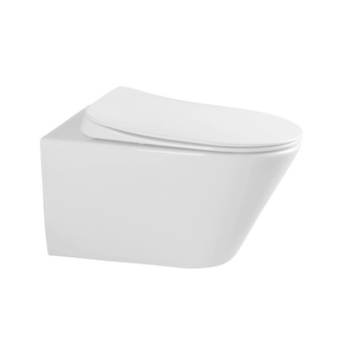 Sanovit AVVA fali WC - rimless - perem nélküli - rejtett szerelésű - 53 cm