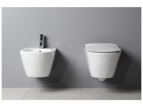 Sanovit AVVA fali WC - rimless - perem nélküli - rejtett szerelésű - 53 cm