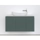 Piramida EURIDIKA fali fürdőszobabútor - mosdópult mosdó nélkül -3 ajtós - PINO ZÖLD - 100 x 48 x 53 cm
