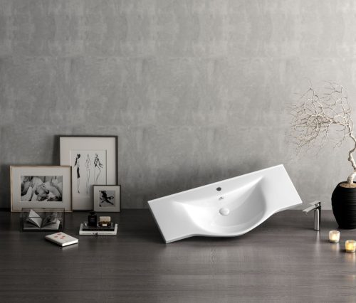 Sanovit ALBATROS - porcelán mosdókagyló - 100 x 46,5 cm