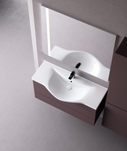 Sanovit ALBATROS - porcelán mosdókagyló - 100 x 46,5 cm