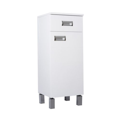 Viva SZQUARE fürdőszobai ÁLLÓSZEKRÉNY 85 alacsony POLCOS - JOBBOS - 35 x 33 x 85 cm