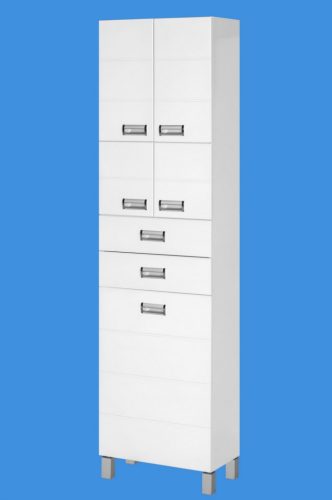 Viva SZQUARE fürdőszobai ÁLLÓSZEKRÉNY 192 magas - SZENNYESTARTÓS - 50 x 35 x 192 cm