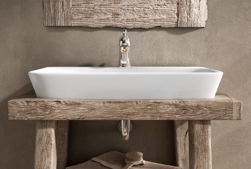 Sanovit - 3065 collections - PULTRA ültethető - Top Counter - porcelán mosdó -  - 65 x 45 cm