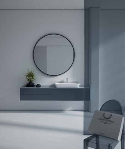 Sanovit - 3065 collections - PULTRA ültethető - Top Counter - porcelán mosdó -  - 65 x 45 cm