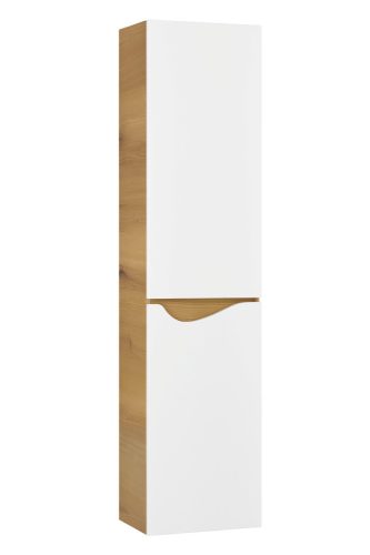 Piramida BETA fali fürdőszoba - állószekrény - ALPINFEHÉR-TÖLGY - 35 x 150 x 30 cm