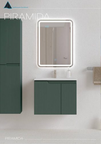 Piramida BETA fali fürdőszoba - állószekrény - PINO ZÖLD - 35 x 150 x 30 cm