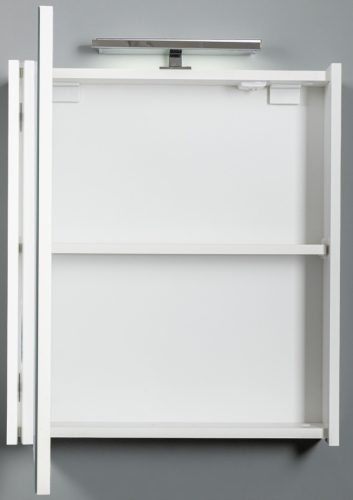 Piramida AKVA Tükrös fürdőszobai szekrény - LED világítással - 60 x 69 x 13 cm