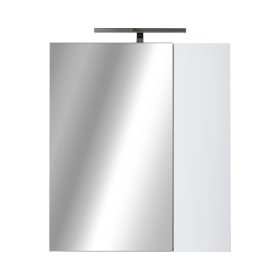   Piramida AKVA Tükrös fürdőszobai szekrény - 2 ajtós kivitel - LED világítással - 60 x 69 x 13 cm