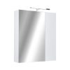 Piramida AKVA Tükrös fürdőszobai szekrény - 2 ajtós kivitel - LED világítással - 60 x 69 x 13 cm