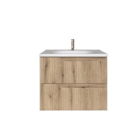   Piramida EURIDIKA fali fürdőszobabútor - műmárvány mosdóval -2 fiókos - PINO TÖLGY - 65 x 48 x 53 cm