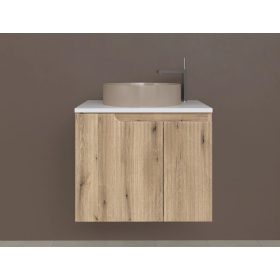   Piramida EURIDIKA fali fürdőszobabútor - mosdópult mosdó nélkül -2 ajtós - PINO TÖLGY - 65 x 48 x 53