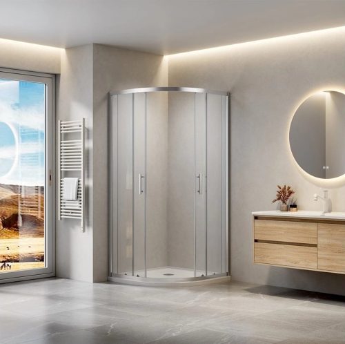 Viva AQUA Max Zuhanykabin ÍVES - 6 mm víztiszta vízlepergető üveg - 80 x 80 x 190 cm