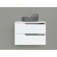 Piramida EURIDIKA fali fürdőszobabútor - mosdópult mosdó nélkül -2 fiókos - 75 x 48 x 53 cm