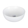 Eros RAISE - PULTRA ültethető - Top Counter - porcelán mosdó - MATT FEHÉR - O - Ø 41 cm
