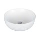 Eros RAISE - PULTRA ültethető - Top Counter - porcelán mosdó - MATT FEHÉR - O - Ø 41 cm