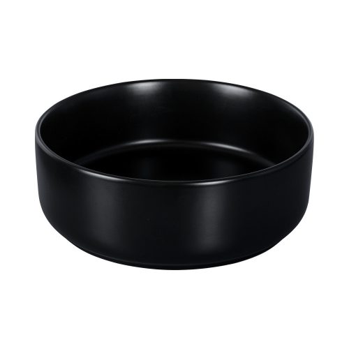 Eros SIMPLE 8 - PULTRA ültethető - Top Counter - porcelán mosdó - MATT FEKETE - 36 x 36 x 13 cm