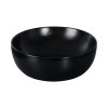 Eros RAISE - PULTRA ültethető - Top Counter - porcelán mosdó - MATT FEKETE - O - Ø 41 cm
