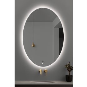   Viva AURA PINO 60 fürdőszoba tükör - érintésmentes - AMBIENT LED - ELIPSZIS -ÁLLÓ - 60x80 cm