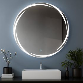   Viva AURA MOON fürdőszoba tükör - érintőkapcsolóval - AMBIENT LED - KEREK - átmérő 65 cm