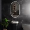 Viva AURA PINO 50 fürdőszoba tükör - érintésmentes - AMBIENT LED - OVÁLIS - ÁLLÓ - 50x90 cm