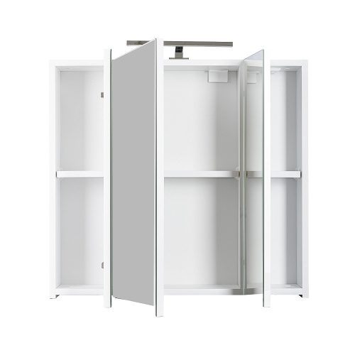 Piramida AKVA Tükrös fürdőszobai szekrény - LED világítással - 75 x 69 x 15 cm