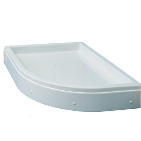   Favorit HEDO zuhanytálca íves aszimmetrikus BAL - szaniter akril - 115 x 90 cm