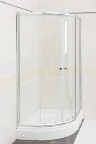 Favorit STEP zuhanytálca íves - szaniter akril - 80 x 80cm