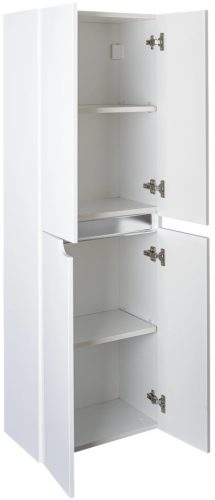 Piramida BETA fali fürdőszoba - ÁLLÓSZEKRÉNY - fehér - 50 x 150 x 30 cm