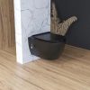 CeraStyle CITY fali WC - MATT FEKETE - BEÉPÍTETT bidé funkcióval - perem nélküli