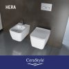 CeraStyle HERA fali WC - MATT FEHÉR - rimless - perem nélküli - rejtett szerelésű