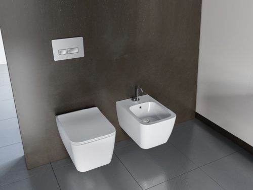 CeraStyle HERA fali WC - MATT FEHÉR - rimless - perem nélküli - rejtett szerelésű