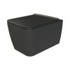 CeraStyle HERA fali WC - MATT FEKETE - rimless - perem nélküli - rejtett szerelésű