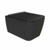 CeraStyle HERA fali WC - MATT FEKETE - rimless - perem nélküli - rejtett szerelésű