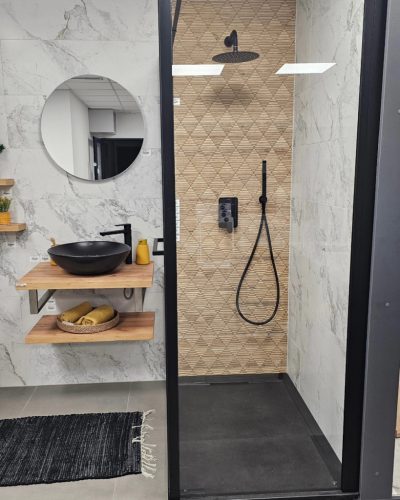 CeraStyle ZERO - PULTRA ültethető - Top Counter - porcelán mosdó - O - MATT FEKETE - Ø 46 cm