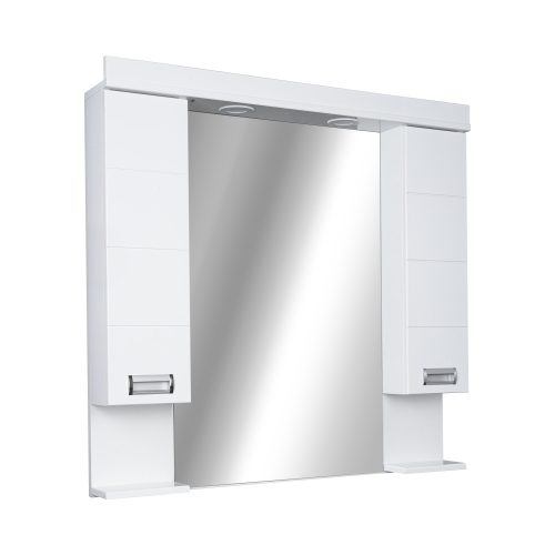 Viva SZQUARE 100 Tükrös fürdőszobai szekrény - DUPLA szekrénnyel - 100 x 97 x 15 cm