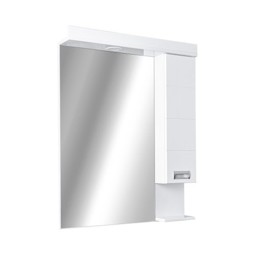 Viva SZQUARE 55 Tükrös fürdőszobai szekrény - JOBBOS szekrénnyel - 55 x 97 x 15 cm