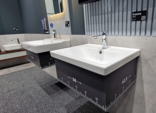 CeraStyle FRAME - porcelán mosdókagyló - 60 x 45 cm