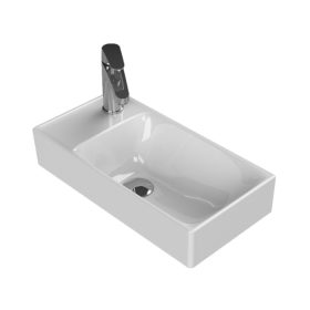   CeraStyle SHARP - BAL CSAPLYUKAS - porcelán mosdókagyló - 50 x 25 cm